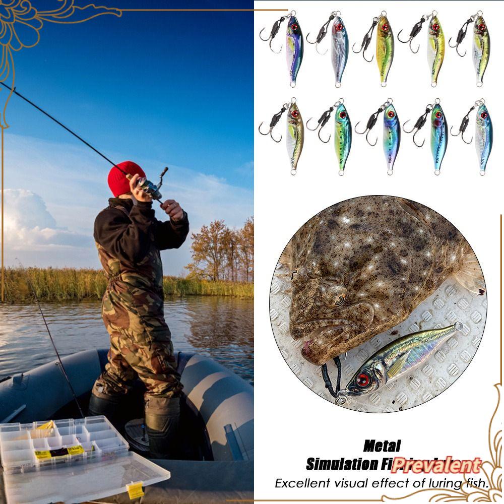 Preva Simulasi Logam Umpan Pancing Tenggelam 30G 59MM Warna-Warni Memimpin Casting