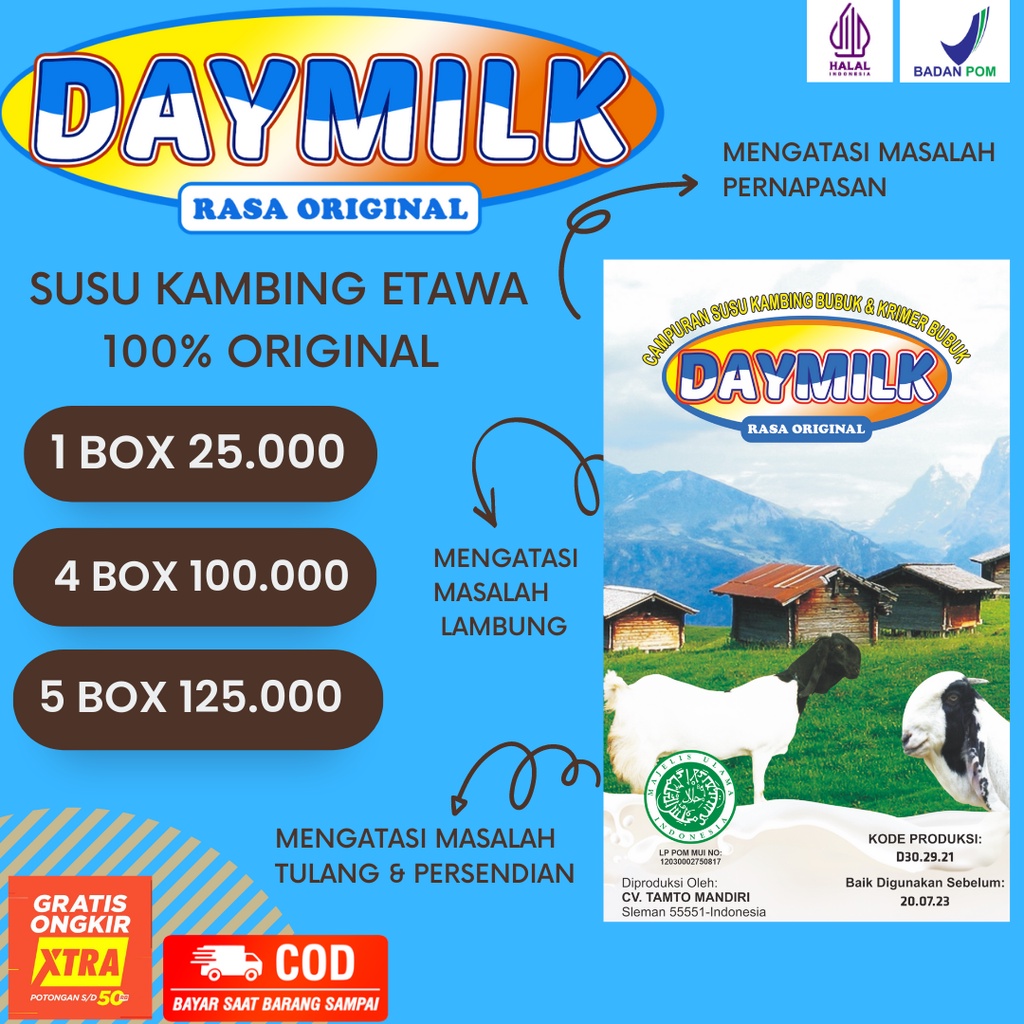 

SUSU KAMBING ETAWA DAYMILK 100% ORIGINAL