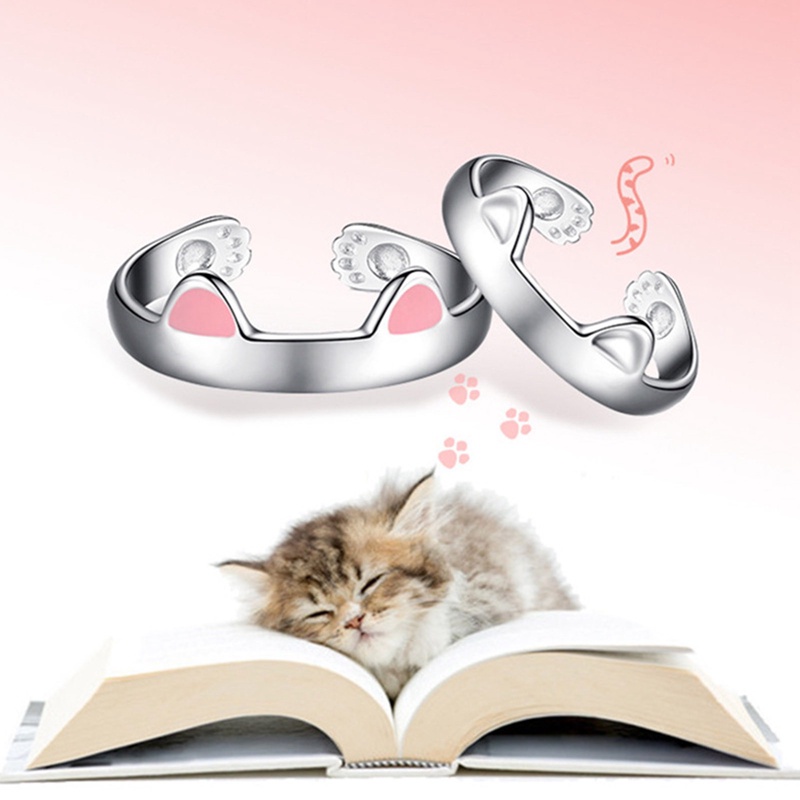 Trendy Cincin Hewan Vintage Pesona Anime Of Movies Adjustable Cincin Telinga Kucing Untuk Wanita Natal Halloween Pesta Hadiah Drop Ongkir