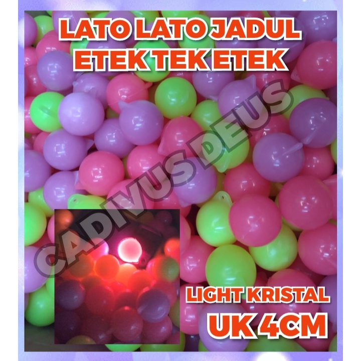 LATO LATO - LATTO - uk 4CM - WARNA - NYALA GLOW IN THE DARK - MAINAN JADUL