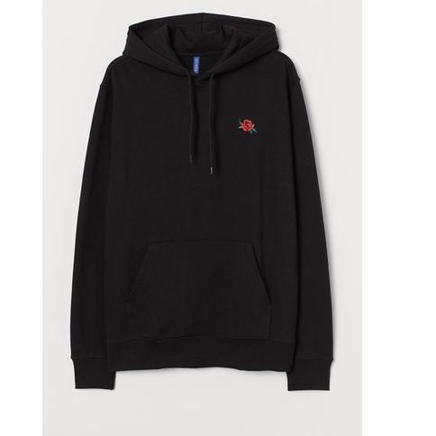 New Sale COD 9.9 Hoodie Jaket Pria Wanita HnM Rose “LOVE IS BLIND” Hitam Sweater Lil Roses Black Cre