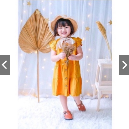 Dress MILOVE Polos Anak Perempuan | Dress Anak MILOVE  | Dress Rayon Anak Polos