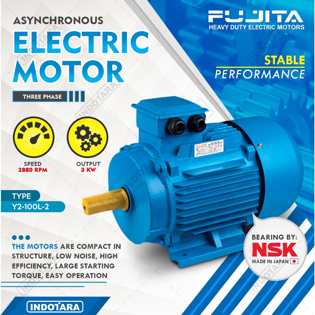 Fujita Electric Motor 3 Phase Y2-100L-2