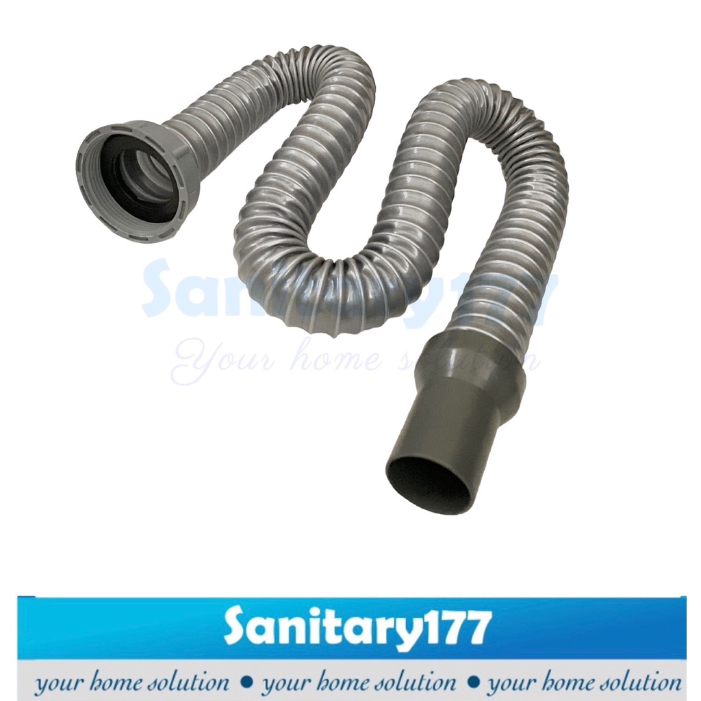 Selang afur Bak cuci Piring plastik murah 34-fleksibel tebal  sambungan avur sink dapur 1 1/2inch  hose saringan avur