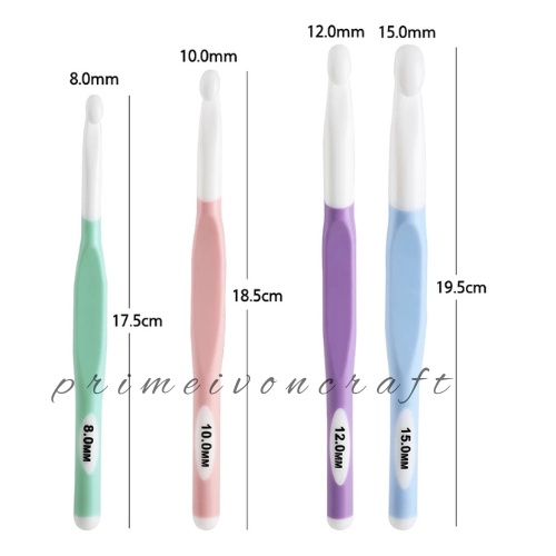 Hakpen Jumbo PLASTIK/ crochet hook HP249