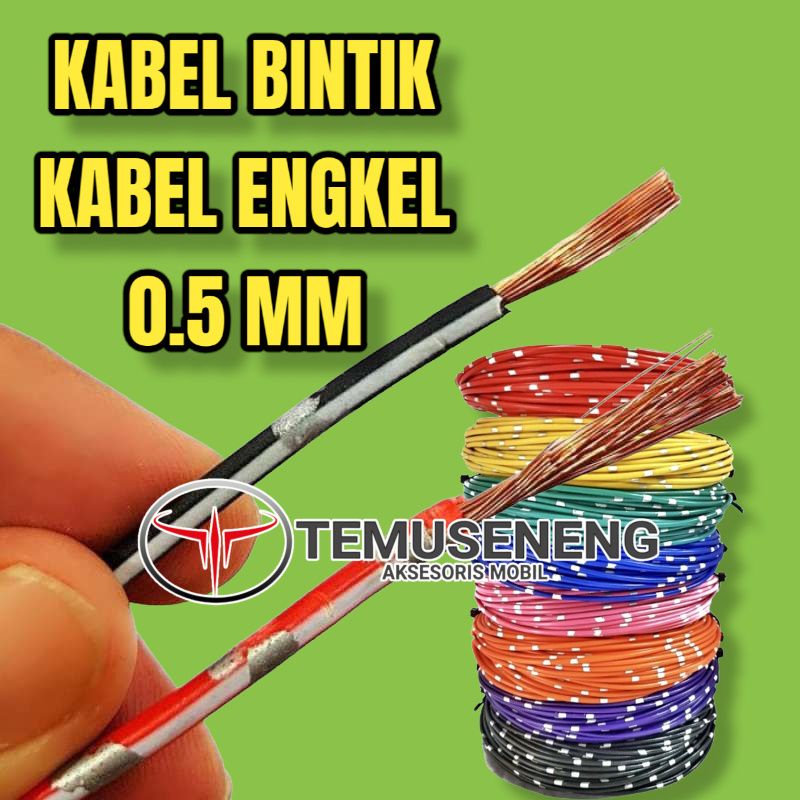 Kabel Bintik Dc Serabut Avs 0.5Mm Kabel Body / Kabel Engkel Kabel Lampu Mobil Motor Otomotif Per Meter