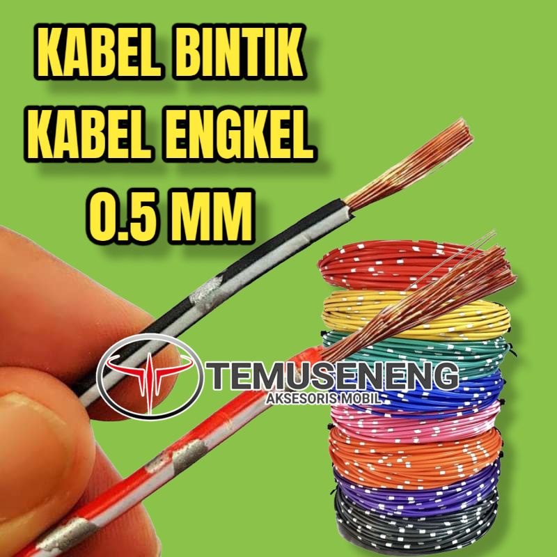 Kabel Bintik Dc Serabut Avs 0.5Mm Kabel Body / Kabel Engkel Kabel Lampu Mobil Motor Otomotif Per Meter