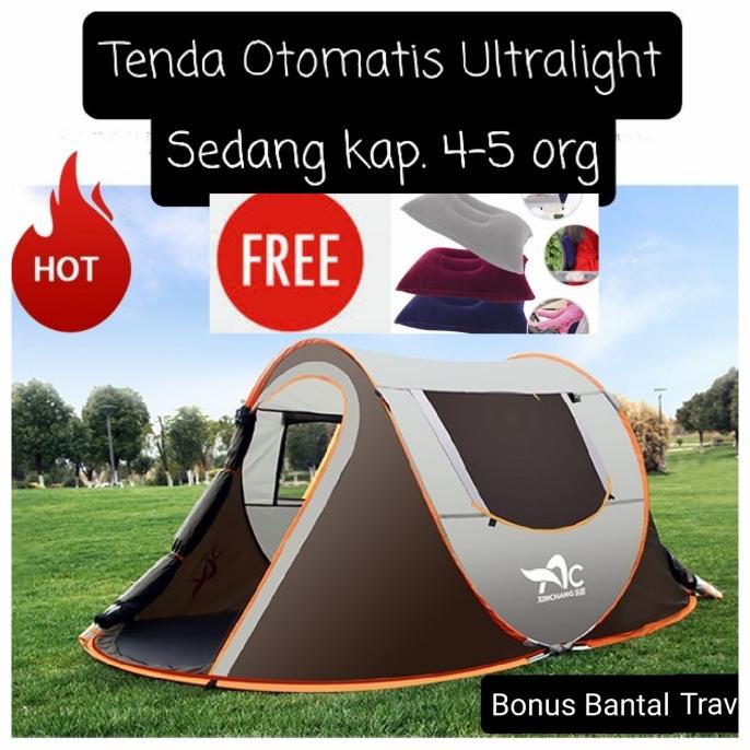 Vei Tenda 4-5 Orang Otomatis Ultralight 08