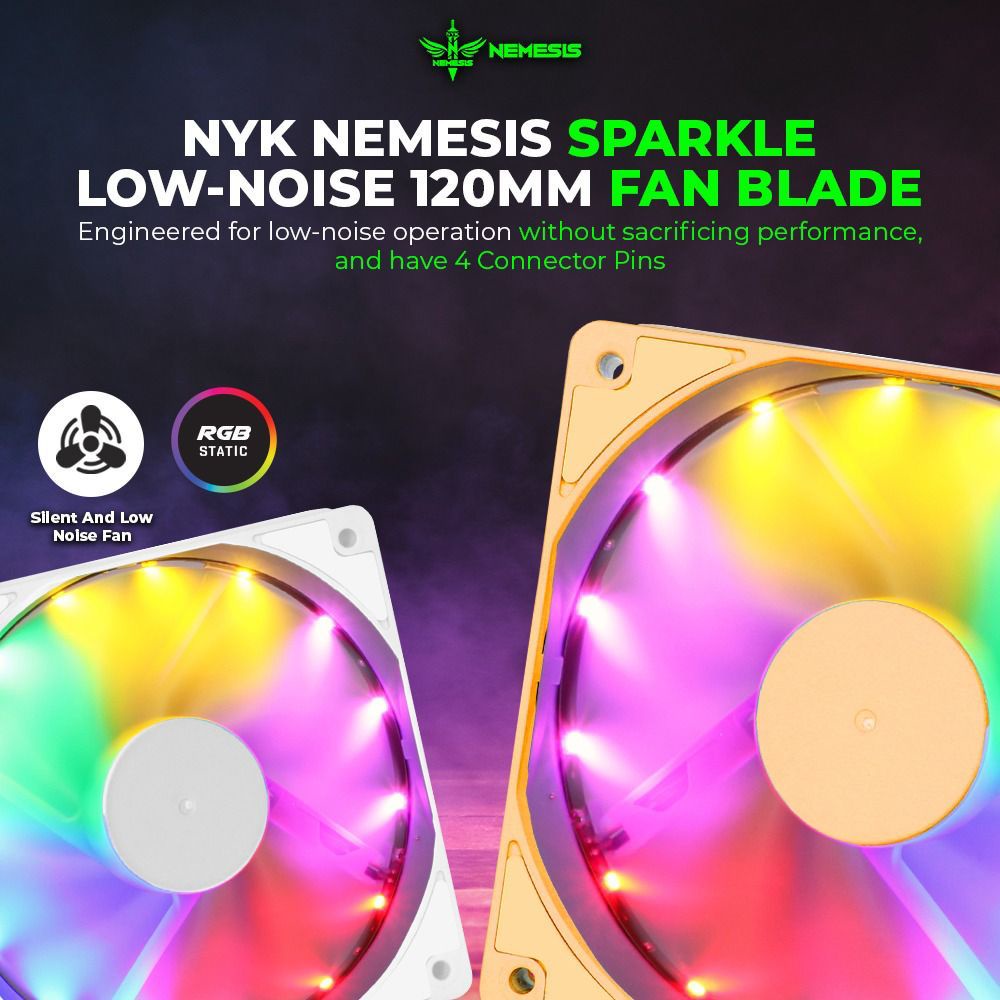 NYK Fan Casing 12cm RGB Sparkle / CPU Cooler RGB 12CM