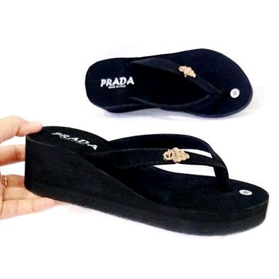 SANDAL WEDGES KOREA MURAH - SANDAL JEPIT  WANITA - SANDAL WANITA MURAH (PRADE MERAK)