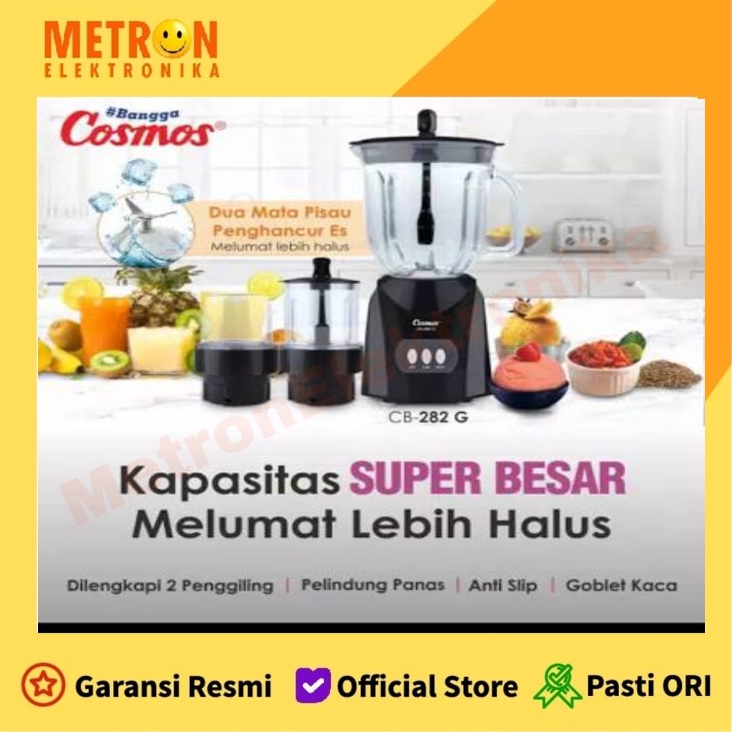 COSMOS CB 282 G BLENDER KACA 2 LITER 380 WATT / CB282G