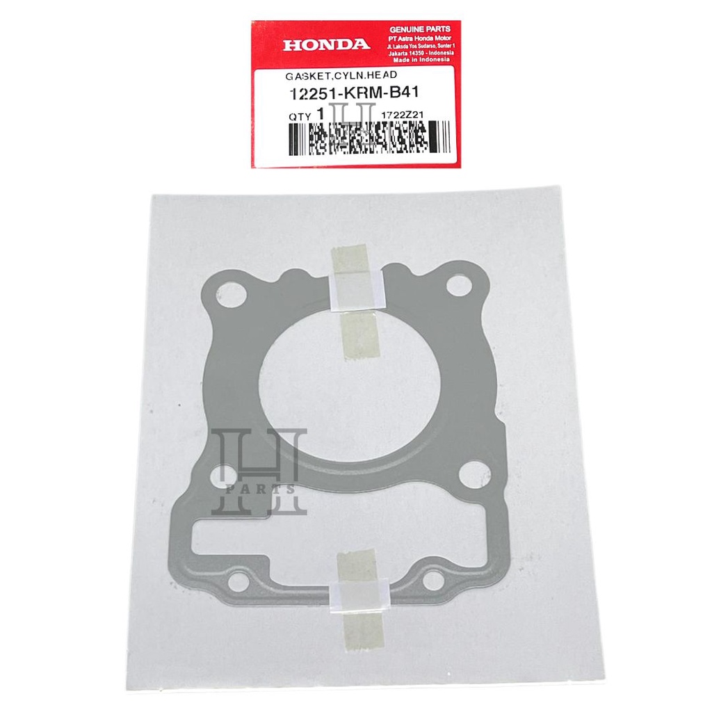 PAKING ATAS GASKET CYLINDER HEAD NEW MEGAPRO MEGAPRO FI VERZA 12251-KRM-B41 ORIGINAL AHM