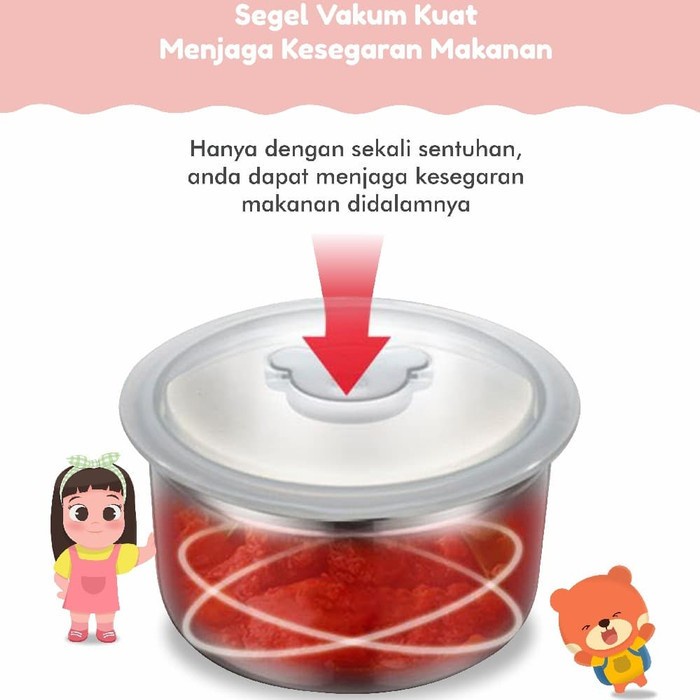 EMILY Electric Lunch Box  Cooker Set 1.3 L Kotak Wadah Bekal Penanak Nasi Pemanas Makanan Anak | Orang Dewasa