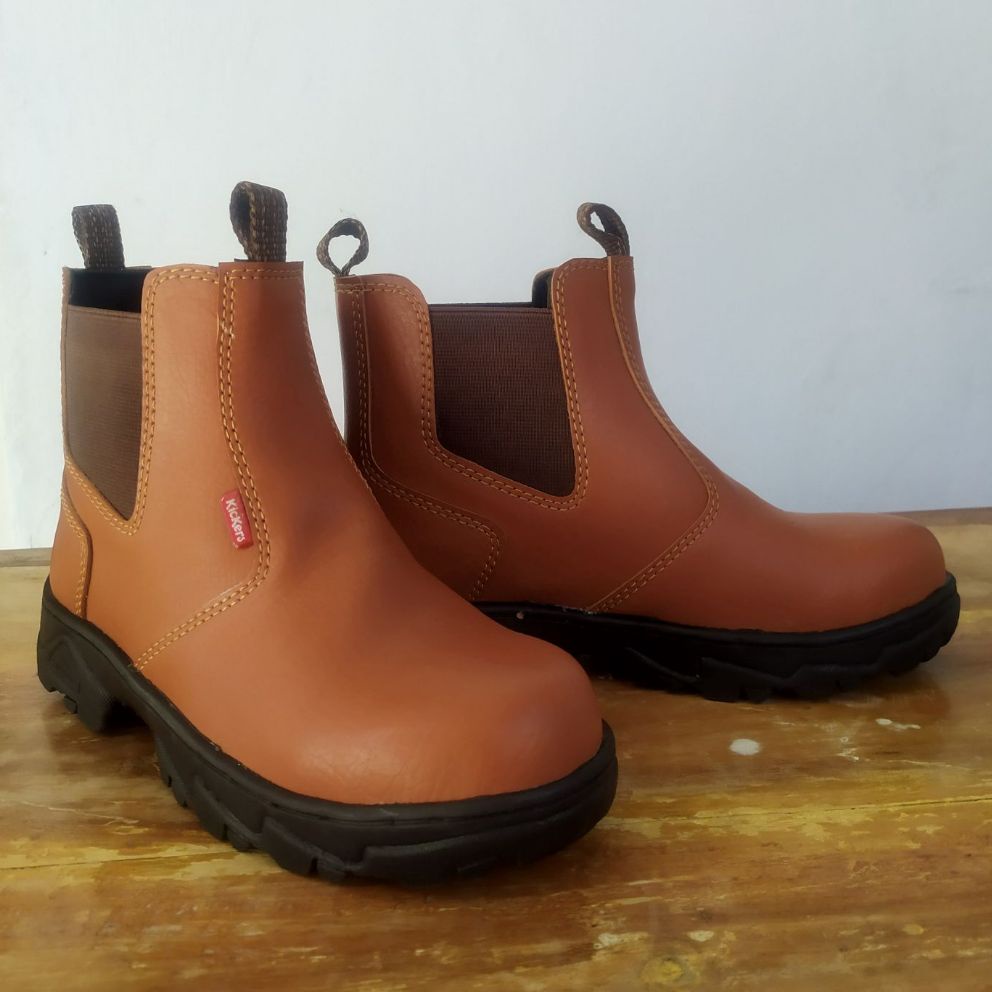 Sepatu Safety Elastis King Kickers Murah Terbaik kulit Omega impor kerja pabrik kitchen kantor proyek