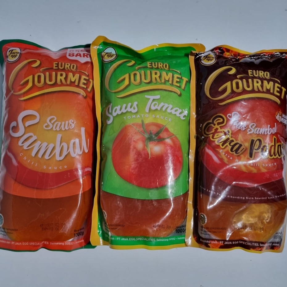 Jual Euro Gourmet Saus Sambal Tomat Extra Pedas Kemasan Kg Shopee Indonesia