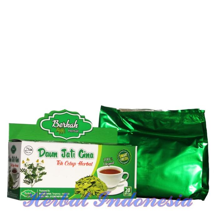 

[BISA COD] Teh Celup Herbal Daun Jati Cina Berkah |TEH PELANGSING