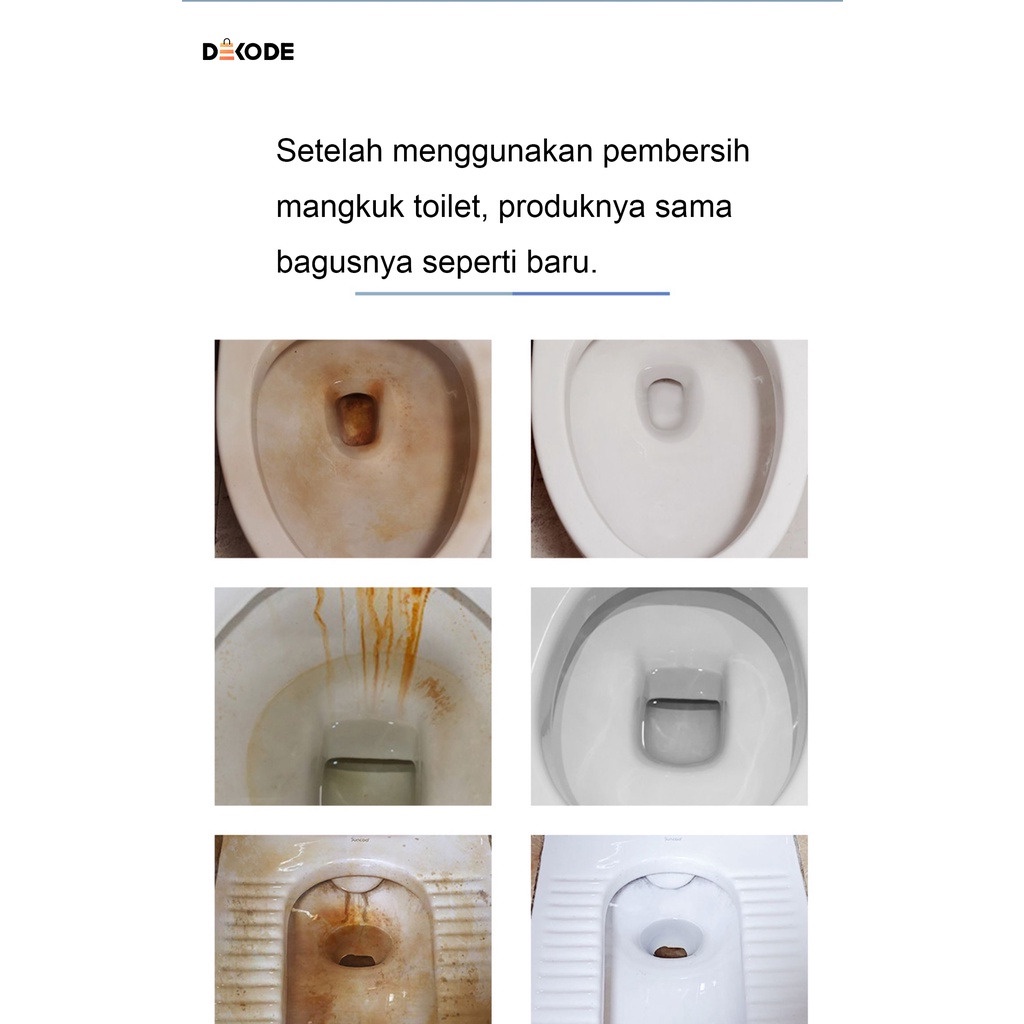 PEMBERSIH TOILET KERAK KERAMIK PORSELEN KAMAR MANDI SANGAT KUAT TIDAK PERLU DISIKAT AMAN DITANGAN