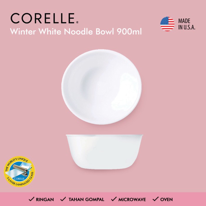 

✿ BISA COD✿ CORELLE Winter White Noodles Bowl 900 ml