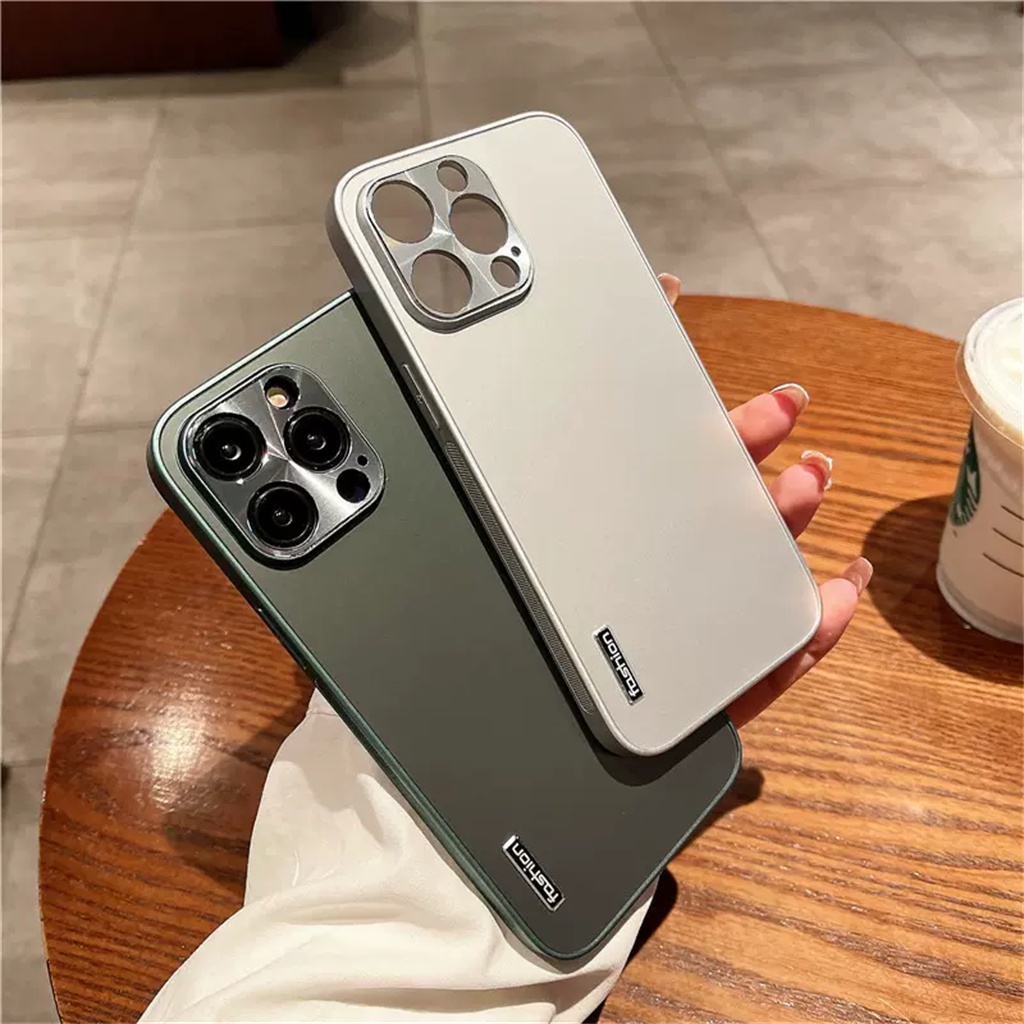 Casing Lensa Pelindung Kamera Berbiji CD Logam iPhone 14 Pro Max Plus case Iphone13 12 Pro Max 11promax Mewah Sepenuhnya Tertutup matte matte shockproof hard back