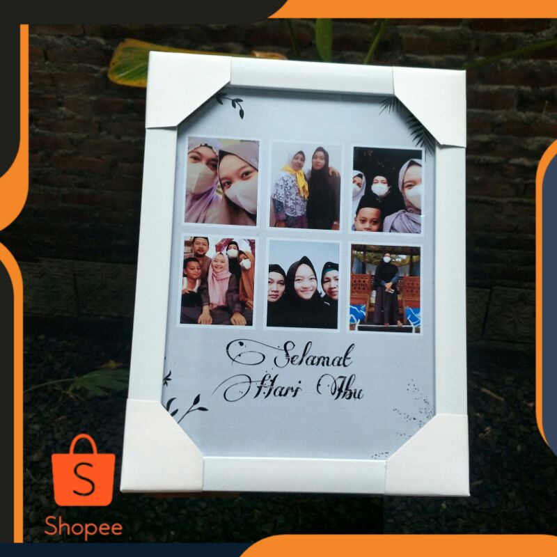 FIGURA CUSTOM GRID PHOTO+Foto/ uk. 20x30 cm [ 10R ]/frame kaca/frame figura/hadiah customd