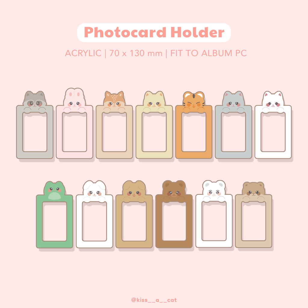 Photocard PC Holder Animal Seventeen