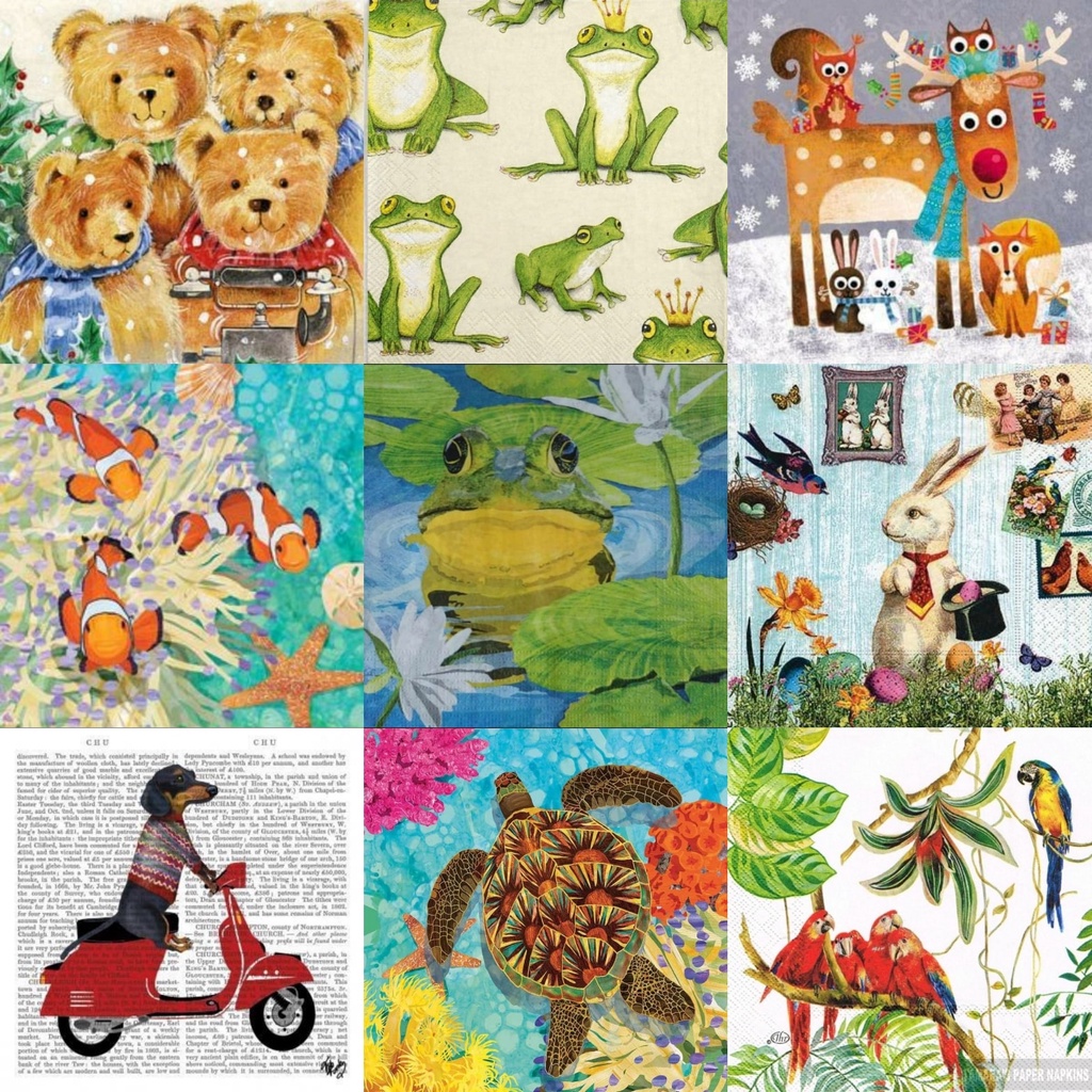 TISU NAPKIN DECOUPAGE EROPAH – Cocktail E