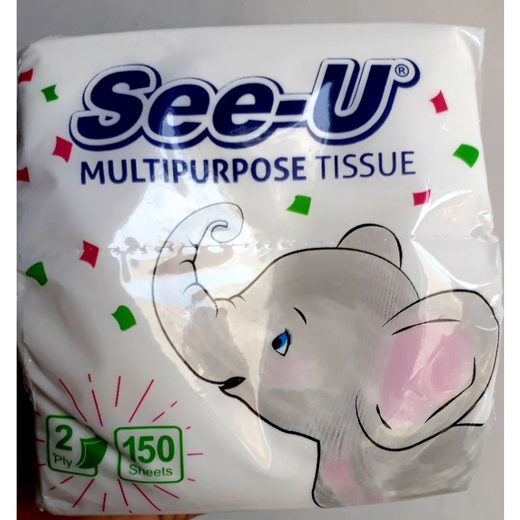 tissue tisu See-U 2ply 150sheets facial tissue