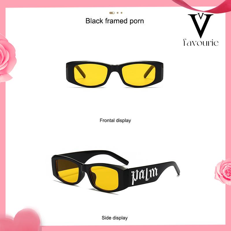 CODKacamata Hitam Anti Radiasi Sunglass Retro Punk Hip-hop Gaya Untuk Wanita/Pria-FA