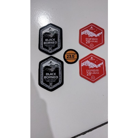 patch emblem black bornea, expedisi 28 gunung