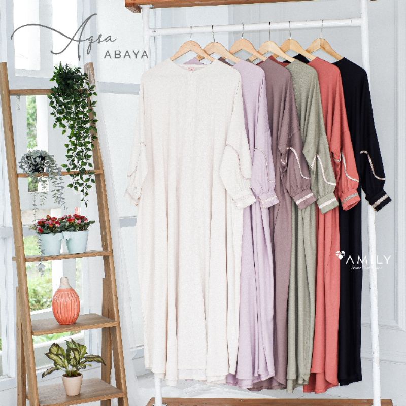 [AGEN RESMI] AQSA ABAYA / FRENCH KHIMAR BY AMILY HIJAB