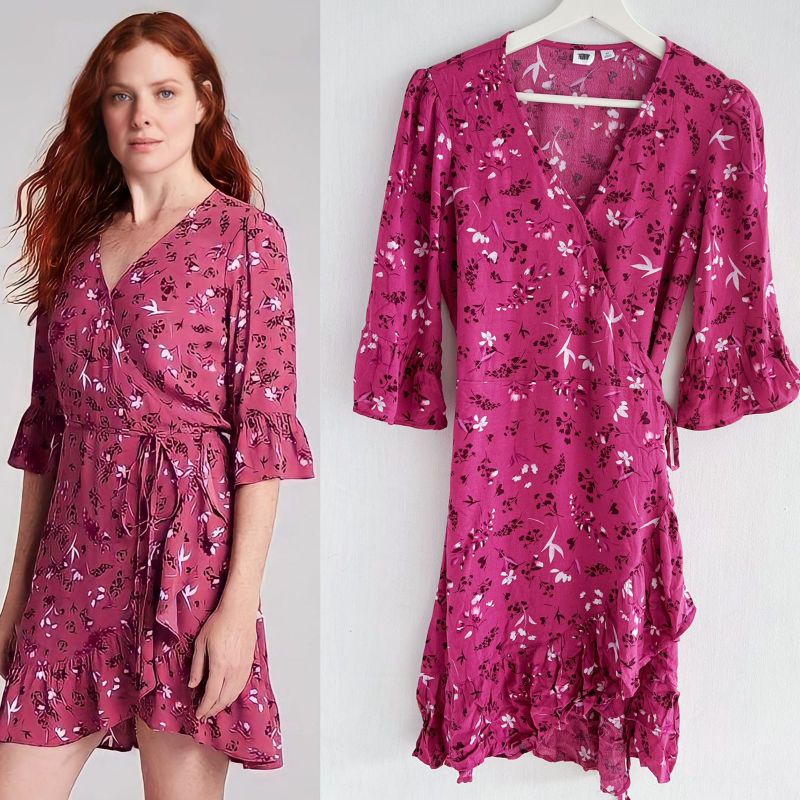 GAP kimono flower print dres
