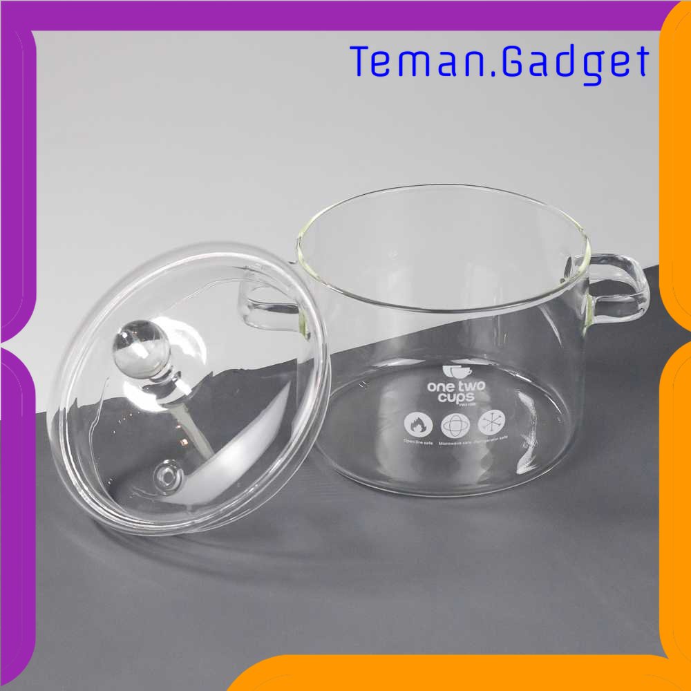 TG - DPR One Two Cups Pot Panci Masak Stewing Soup Pot Borosilicate Glass - YWJ-1265