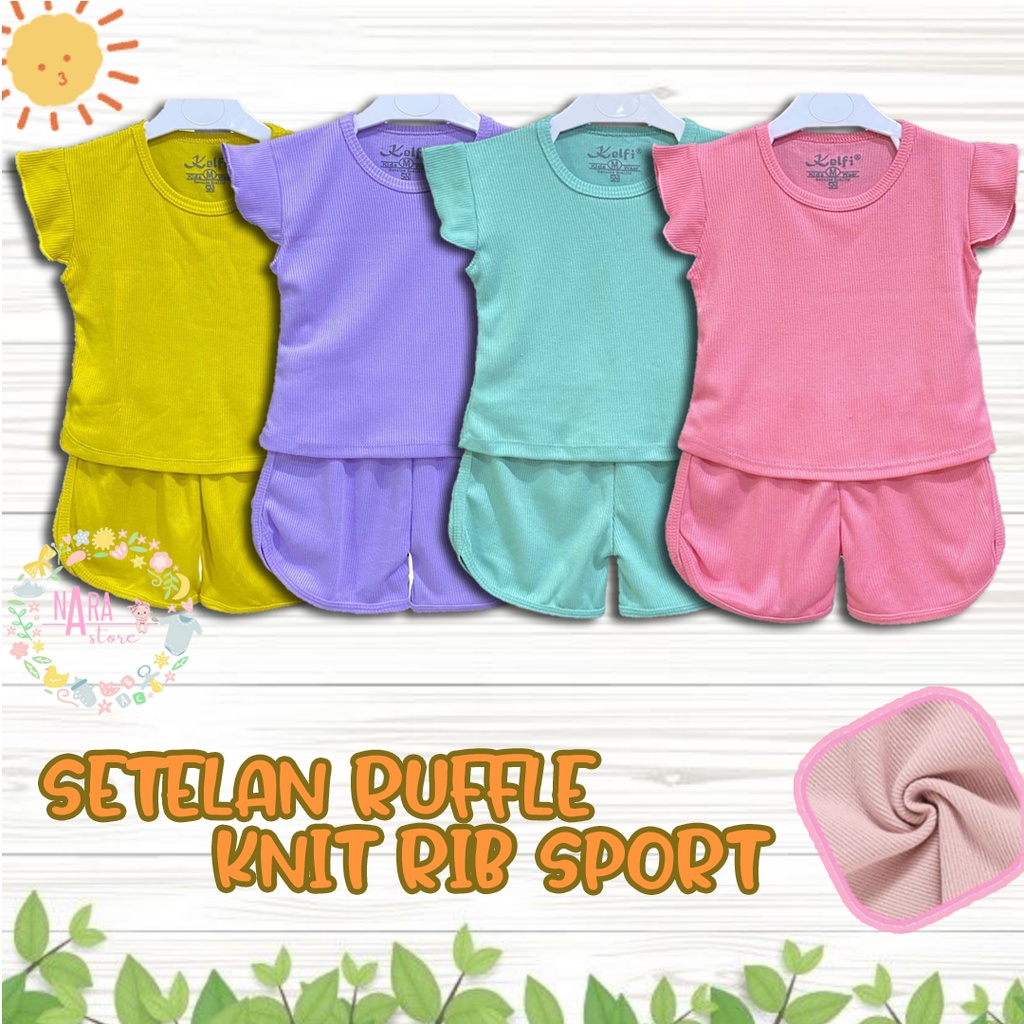 Setelan Anak Perempuan Kelfi "KNIT SPORT" usia 1-7th/Setelan Anak Cewek Kelfi/Setelan Anak Cewek SNI