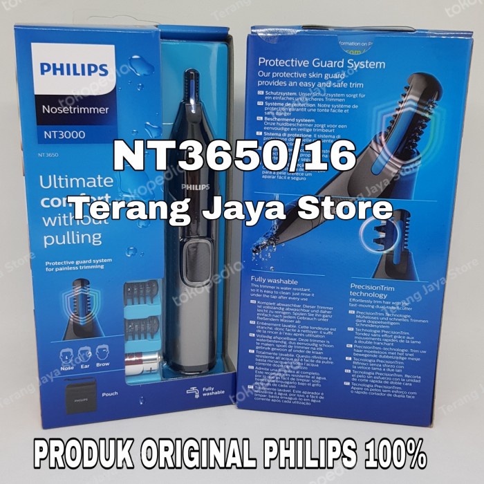 Alat Cukur Rambut Nose Trimmer Philips NT3650/16 Alat cukur bulu Hidung Philips NT3650(S1L5) Alat Cu