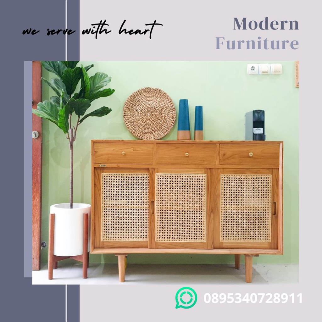 LAKSAMANA STORAGE CABINET LEMARI KAYU CABINET DAPUR - MEBEL JEPARA