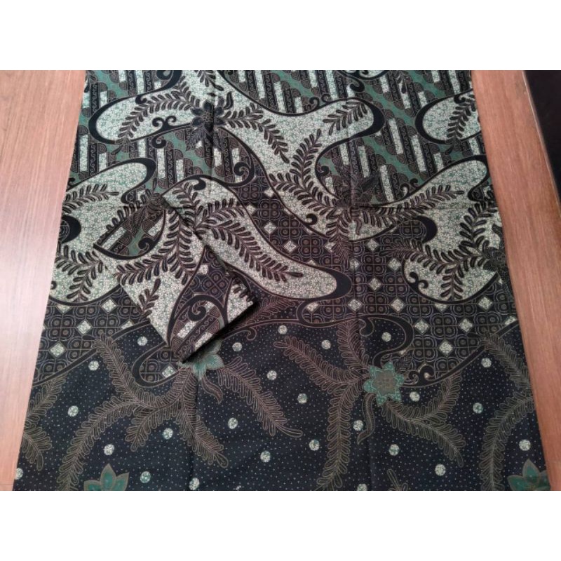 KAIN BATIK WARNA HIJAU SAGE KATUN PRIMA PRINTING