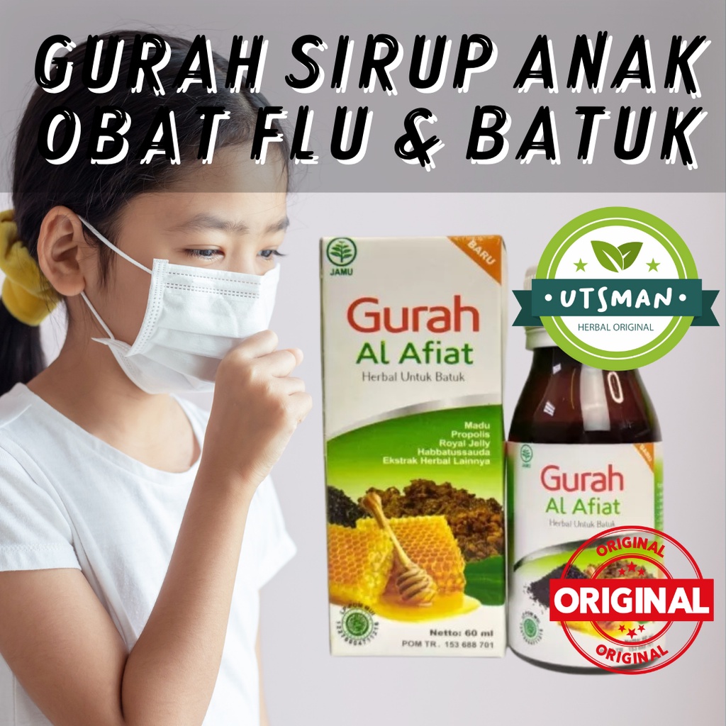 MADU GURAH HERBAL OBAT FLU DAN BATUK BPOM DAN HALAL 60ML