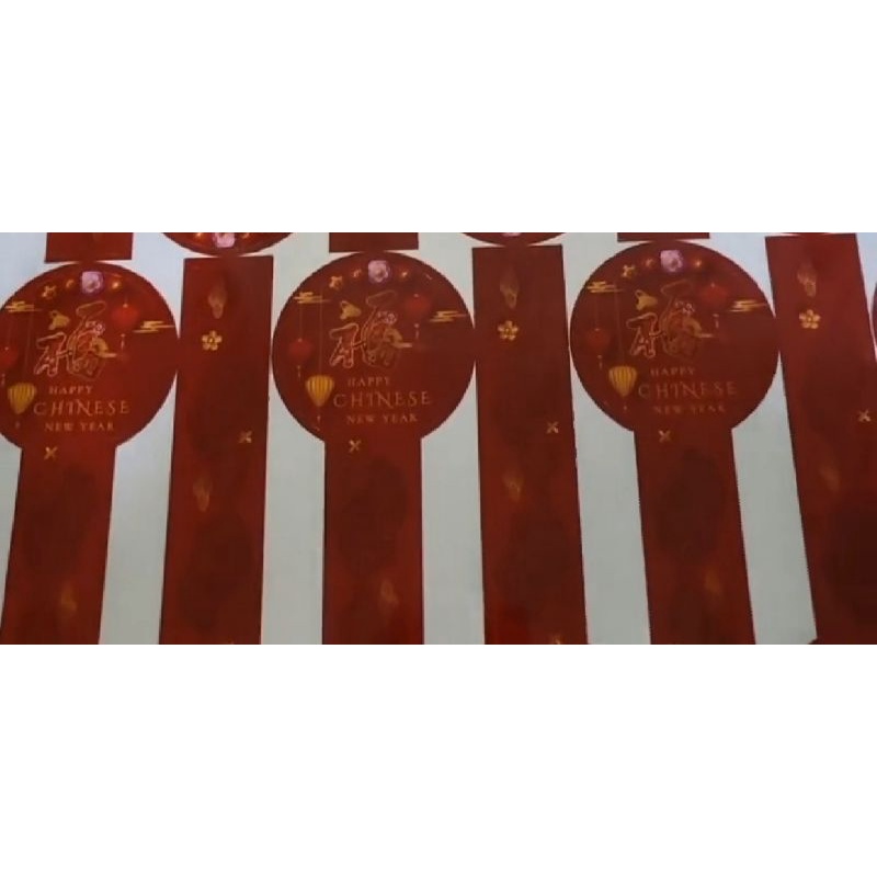 Sticker toples esidi imlek CNY isi 6pcs sticker