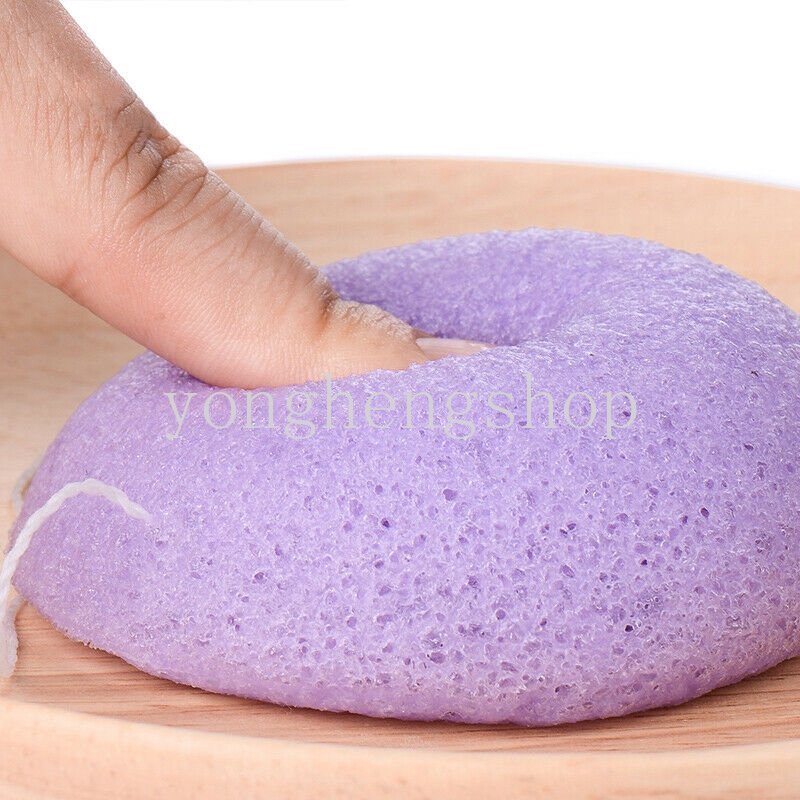 Spons Pembersih Wajah Wajah Kosmetik Face Puff Makeup Cuci Sponge Bedak Wajah Deep Cleansing Exfoliator Tool