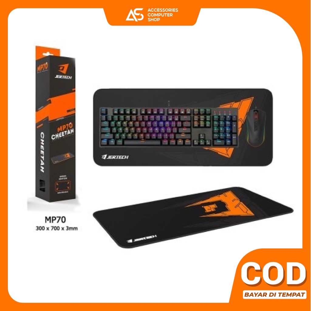 Mousepad Gaming Jertech MP70 Ukuran 300mm*700mm*3mm Bahan HARD