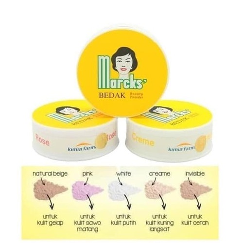 Marcks Bedak Classic 40gr - Marcks Bedak Tabur - Loose Powder - Marcks Beauty Powder BPOM