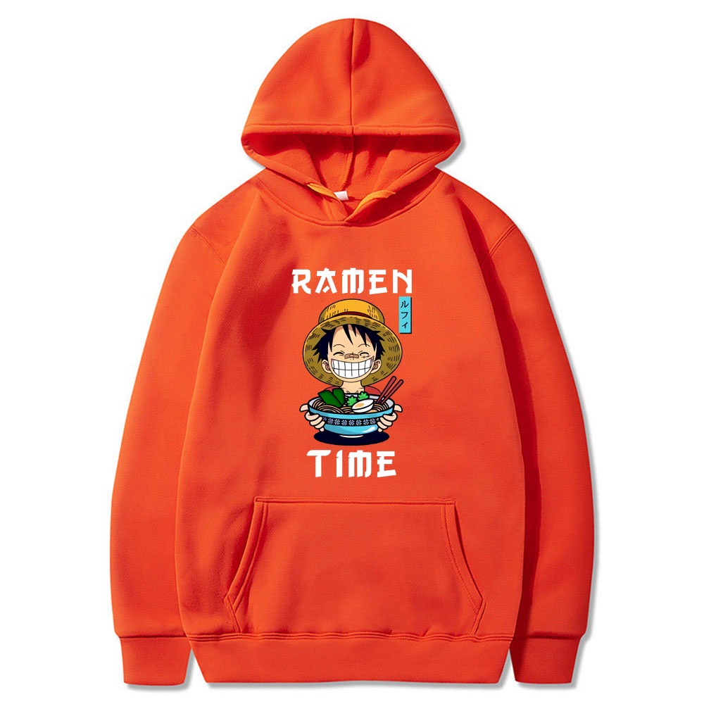 Ramen Time The Luffy  anime Jumper Hoodie II  Sweater Hoodie Trendy II Sweter Oblong Topi Sz M - XL ( Pria &amp; Wanita / Anak &amp; Dewasa )