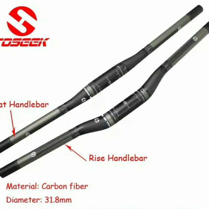 Stang Handlebar Carbon Toseek ( Matte 165G)