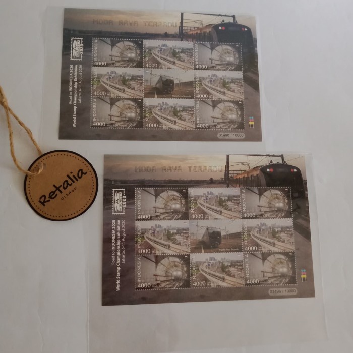 

✨NEW✨ - Mini Sheet / Perangko MRT 2020 / Mini Sheet Indonesia seri MRT 2020