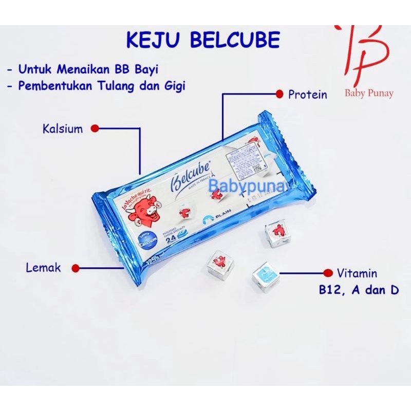 

keju belcube, keju kiri ecer 1 pcs