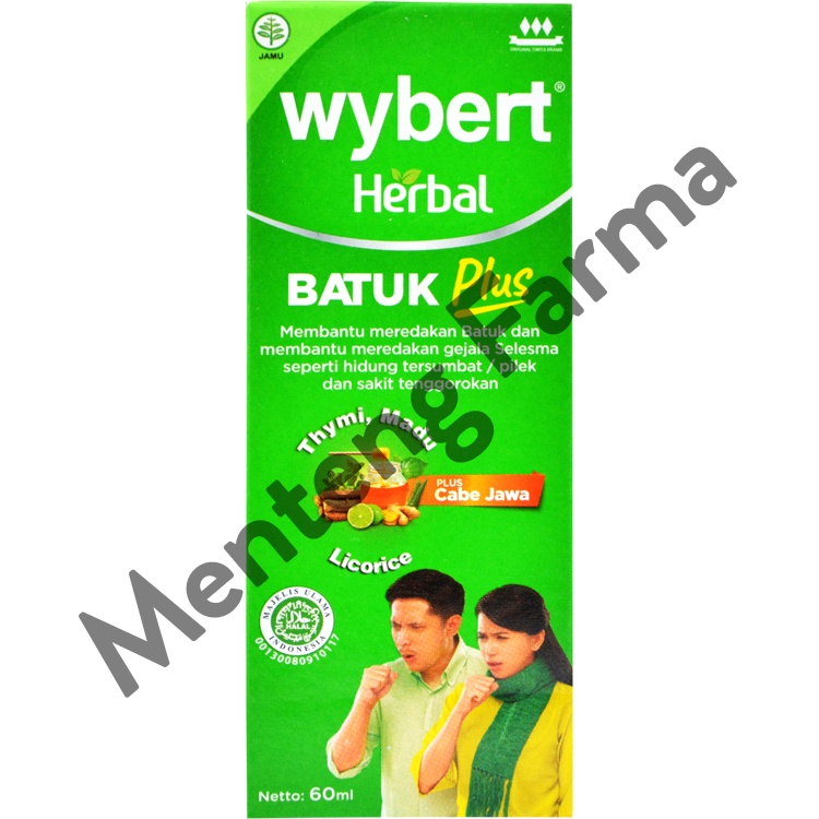 Wybert Herbal Batuk Plus Sirup 60 mL - Obat Batuk Herbal