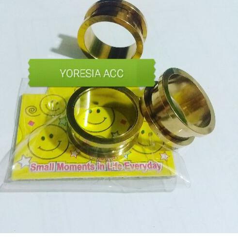 Dijamin Awet PIERCING PLUG TELINGA TITANIUM/Persing telinga/piercing plug/expander telinga/anting pe