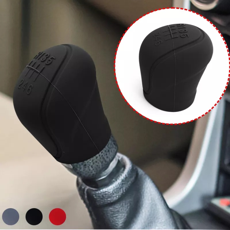 Cover Knob Pemindah Silikon Manual Otomatis Mobil Rem Tangan Hand Brake Covers Sleeve Case Manual 6-gear Penutup Rem Tangan Universal Aksesoris Styling Otomotif