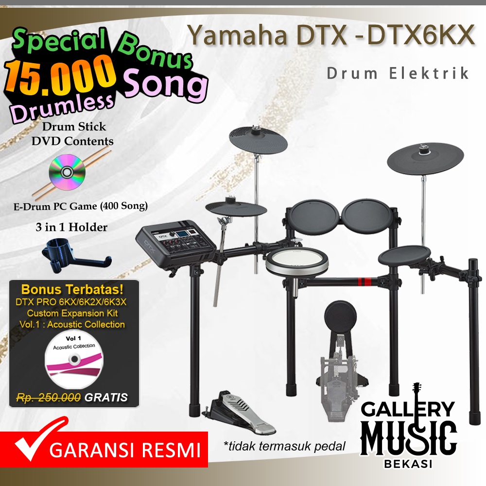Yamaha DTX6K-X Drum Elektrik / DTX6KX / DTX 6KX / DTX 6 KX / 6K / 6KX
