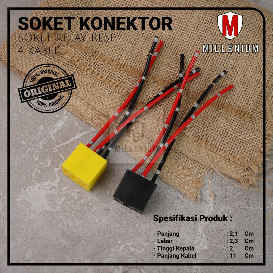 SOCKET SOKET RELAY RE5P KAKI 4 / KAKI 5 / KLAKSON / LAMPU